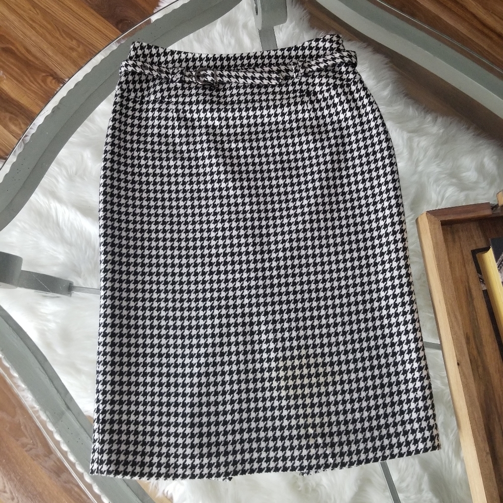 Black and White Tweed Vintage Skirt